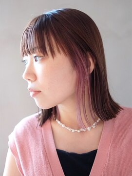 アイティー バイ アルバム 浦和店(IT by ALBUM) ホワイトピンクミルクティーピンクニュアンスカラー_ba483451