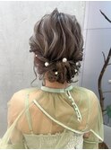 hairarrange#王道ゆるふわアップ