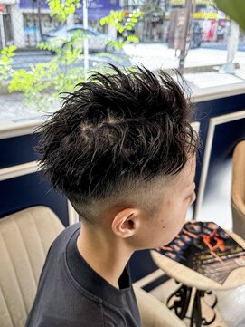 アンソル オブ リシェール(N'SOL of RICHAIR) ベリーショート/ダークアッシュ/ニュアンスパーマ/韓国マッシュ