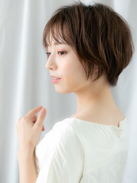 ヘアーリゾートパル(HAIR RESORT PAL) ショコラアッシュ丸みショートボブd天王台20代30代40代