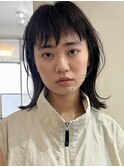 暗髪ウルフレイヤーショート_銀座