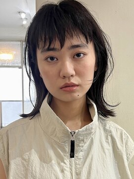 ミンクス 銀座店(MINX) 暗髪ウルフレイヤーショート_銀座