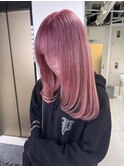韓国カラー ダブルカラー モーヴピンクカラー