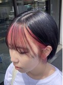 30代40代50代60代◎白髪ぼかし顔周りインナー×すっきりショート
