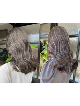 透明感のある外国人風カラーや、ハイライトなどのデザインカラーもお任せ！あなたのなりたいを叶えます♪