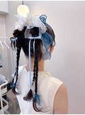 タイトリボンヘア