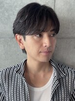 ブルニール 中崎町(BLEUNIR)&nbsp;ビジネスヘア　シースルー　韓国メンズ　ニュアンスパーマ