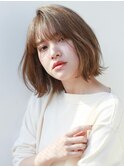 【K-two青山】小顔カット×フェミニンボブ×ベージュカラー
