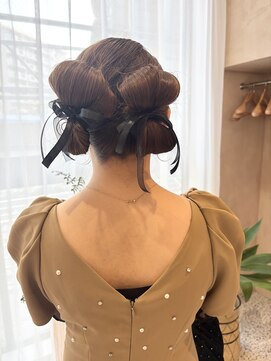 オン キャナルシティ博多前店(on) 【中里恵梨】ヘアセット/リボンヘア/結婚式ヘア/お呼ばれヘア