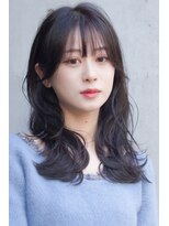 ファイン 美容室 深川店(FINE)&nbsp;髪質改善カラーくびれ巻き髪ロングヘア透明グレージュ