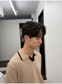 コンマバング　シースルーバング　曲がる縮毛矯正