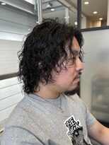 ブルーベイル(Blue Veil.) 縦落ちサーフカールパーマメンズパーマ波巻きツイスパ/30代/40代
