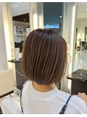盛岡【白髪ぼかしハイライト×ボブ】白髪を隠すから活かすへ◎