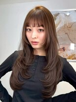 オニキス(ONYX) 小顔レイヤーカットブリーチなしダブルカラー