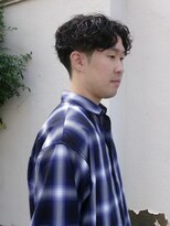 ヒントステーション フォーメンズ(HINTSTATION for Men's) 〈浅草 半個室〉 無造作スパイラルセンターパート