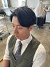 ［佐藤指名限定］メンズカット+縮毛矯正ストレート￥26400(メンズパーマ/栄)