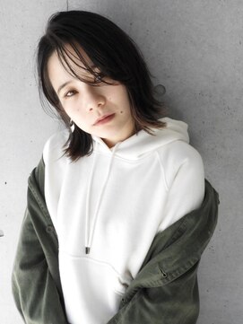 リアン(LieN) 〈LieN〉ラフな外はねミディ