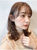 【GARDEN荒井夏海】小顔みせミディアムレイヤー