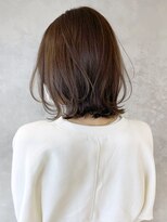 アルバム 池袋(ALBUM) くびれボブ_ホワイトグレージュネビージュこなれミディ_ba374332