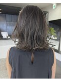 【なつみ】馴染みのいい極細ハイライトナチュラルグレージュ