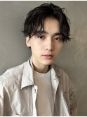 【PARK】メンズニュアンスセンターパート×ミックスパーマ