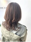 美髪/大人かわいい/こなれミディ/サンドベージュ