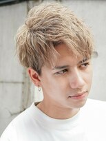 メンズヘアセンス 渋谷(MEN'S HAIR SENSE) 【SENSE original】アップバングショート ハイトーンカラー