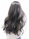 ハイライト×透け感グレージュ