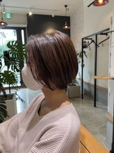 ヘア サロン ルート 幕張(Hair Salon ROUTE) 《大人可愛い》20代30代40代ひし形丸みショート [ROUTE 幕張店]