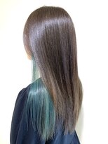 アズール 草加(azule) イヤリングカラー グリーン ケアブリーチ