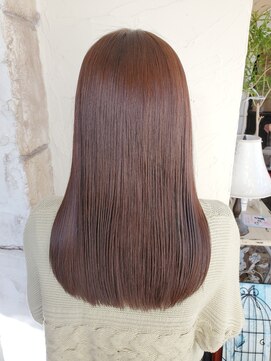 オートゥール(hair room Auteur) 20代30代40代ピンクブラウン艶感、透明感ナチュラル