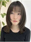 ハイライトカラーグレージュベージュケアブリーチダブルカラー