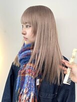 ソル ジングウマエ(SOL JINGUMAE)&nbsp;ミルクティーベージュダブルカラーグレージュカラーハイライト