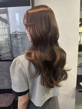 ヨウ(yeau) 蟹江　韓国風くびれレイヤー×マロンベージュ