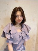 髪質改善＊オリーブグレージュボブ＊美髪【Zina天王寺】