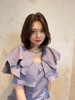 ジーナ 天王寺(Zina)&nbsp;髪質改善＊オリーブグレージュボブ＊美髪【Zina天王寺】