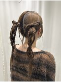 リボンツインテール
