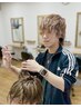 【文田限定】カット＋白髪染め＋眉カット＋炭酸ヘッドスパ