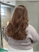 ピンクベージュ/船橋/くすみベージュ/細めハイライト