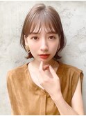 艶感くせ毛風カール外ハネボブナチュラルカール#243f0315