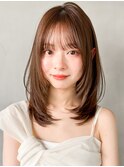 ★ワンカール20代30代40代◎艶感愛されサイドバング小顔カット