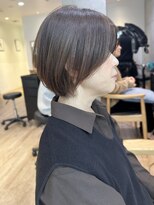 セイドット リー(Say. Ree)&nbsp;Say.ショートボブブルーカラーデジタルパーマミニウルフ表参道