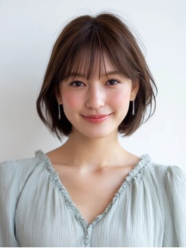 ヘアーアンドリラクゼーション エシア(hair&relaxation ecia) 耳かけウエットボブ♪