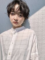 ハナレ(hanare)&nbsp;ゆるふわショート/ニュアンスパーマ/外国人風/オリーブベージュ