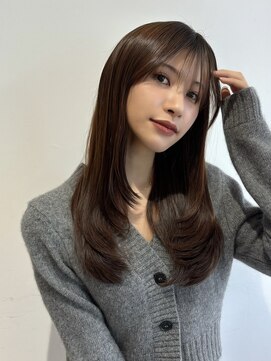 クム(kumu) 【kumu】レイヤーカット/オリーブ/ベージュ/グレージュ/透明感