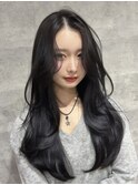小顔レイヤー 前髪顔周り髪質改善縮毛