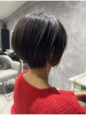 大人丸みショートボブ/ショートボブ
