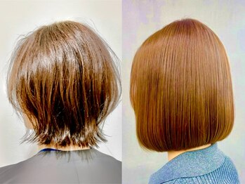 美容室 SUN LUREX【2/25NEW OPEN(予定)】の写真/【NEWOPEN/桑名市】全席半個室で叶える小顔見せショート・くびれボブ。経験豊富なSTAFFが1人1人に似合わせ