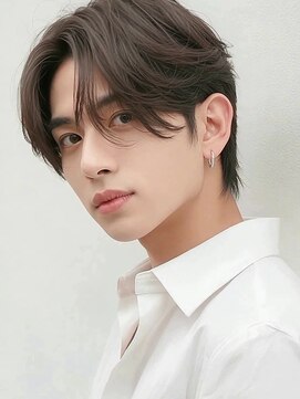 カバーヘア ブリス 北浦和(COVER HAIR bliss) リバースセンターパート/韓国ヘア/大人メンズパーマp北浦和