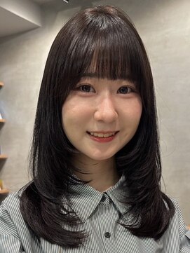 シャルムバイケンジ(Charm.by KENJE) 銀座髪質改善ミルクティーブロンドダークブルーワンホンレイヤー